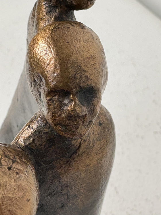 Image 1 of Zwaar bronzen beeld van Willem van der Velden