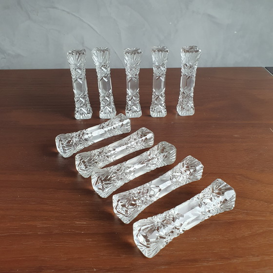 Image 1 of Crystal Knife Plates 10 Pieces