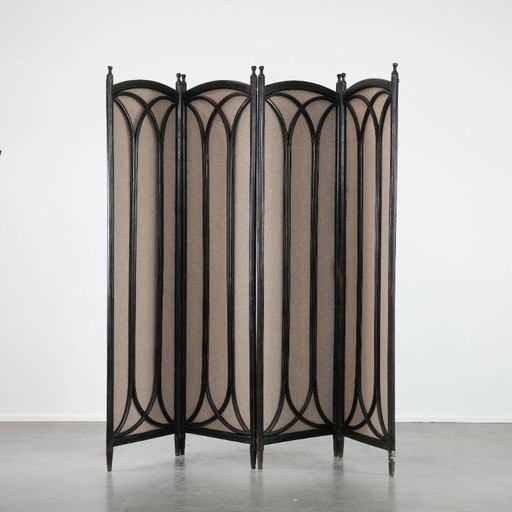 Antique restored bendwood Art Nouveau room divider from the late 19th century