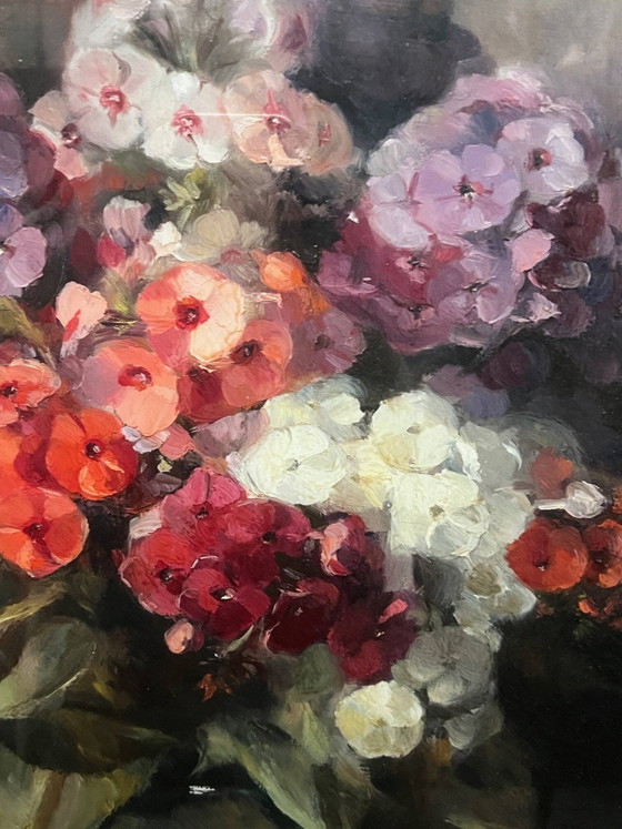 Andrée Marissal-Calberg, "Hydrangeas in a vase". – Paintings & Drawings, Canvas (photo 6 of 8)