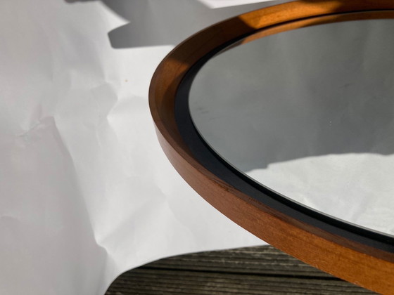 Image 1 of Miroir scandinave en teck par Uno & Östen Kristiansson pour Luxus