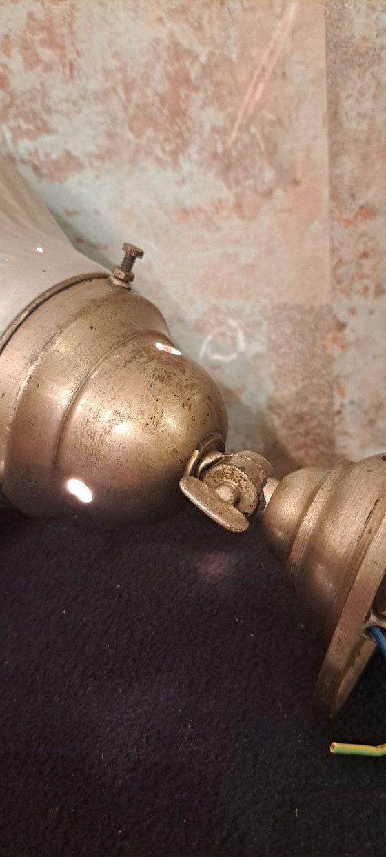 Image 1 of Aplique de pared de cristal de mercurio de la década de 1920.