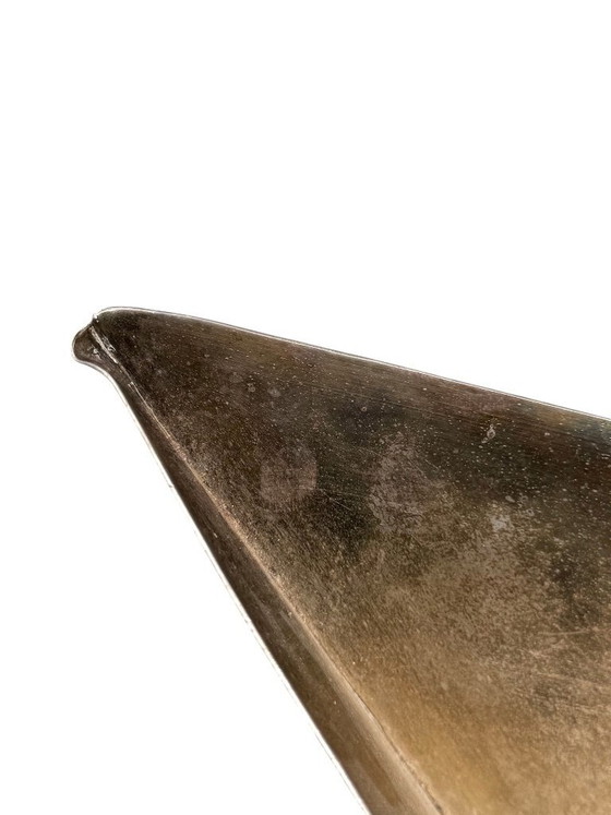 Image 1 of Scultura moderna a forma di barca di carta argentata, Paola C. di Aldo Cibic, Italia, anni '80