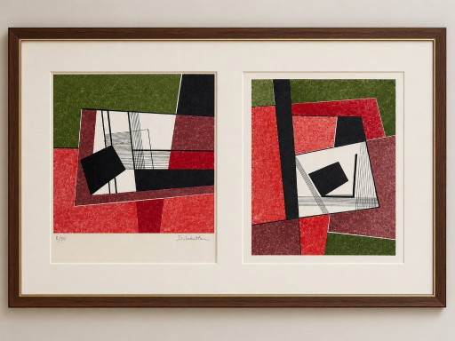 2 litografie di Jacqueline Debutler (1928)