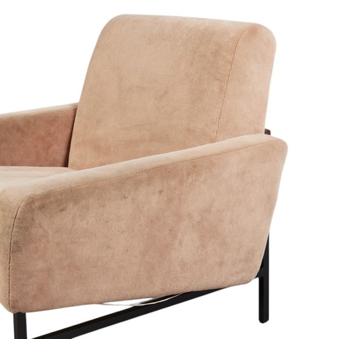 Lounge chair in the style of PIERRE GUARICHE (in style of) 1950s vintage Mid - Century