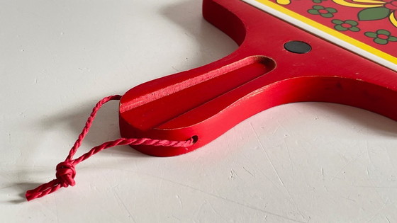 Image 1 of Vintage rode onderzetter