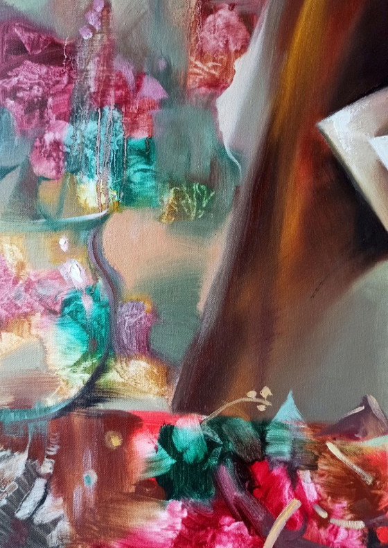 Original Oil Painting Abstract Figurative Girl Painter – Paintings & Drawings, Canvas (photo 7 of 10)