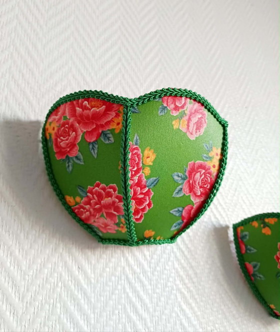 2x Vintage Flower Wall Sconces – Wall lights, Textile (photo 4 of 10)