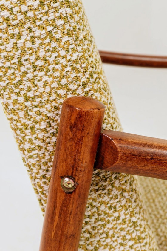 Image 1 of Sessel im Mid-Century-Modern-Design, grüner Nebel, Bugholz, 1960