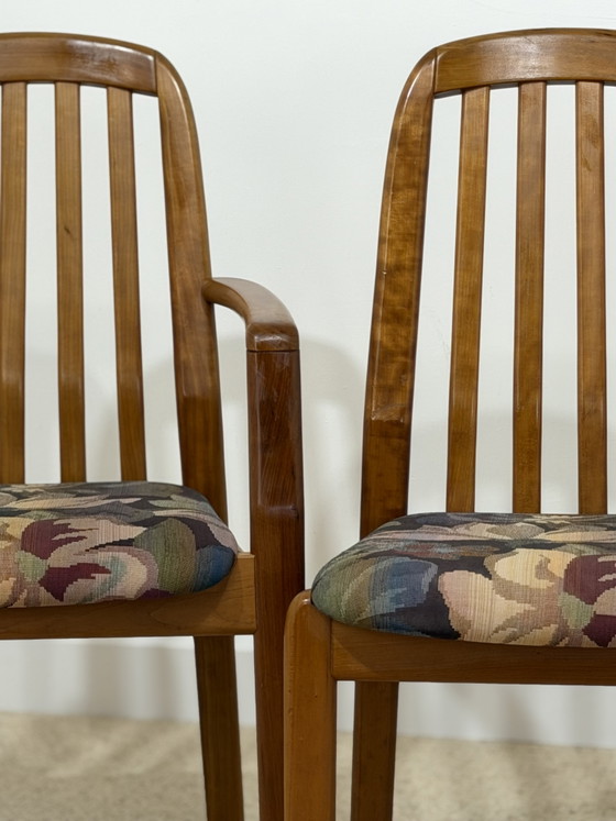 Set of 2 Armchairs and 3 Dyrlund Dining Chairs – Wood (photo 11 of 15)