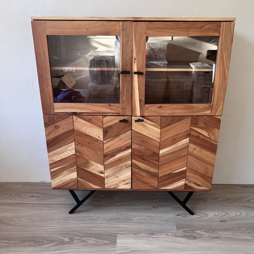 Buffet Cabinet Bronx71 Visgraat Hunter – Solid Acacia Wood