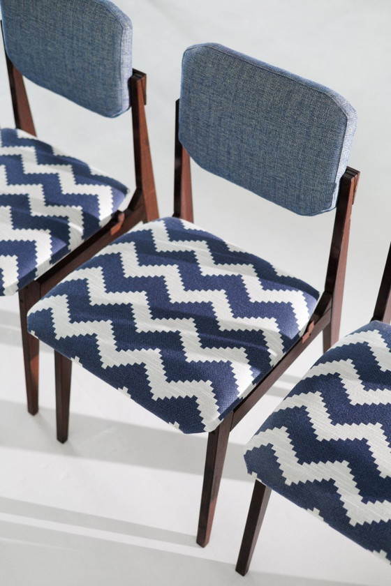 Image 1 of Set di sei sedie da pranzo italiane di metà secolo, anni '60