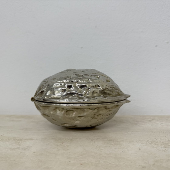 Image 1 of Set van 2 vintage eivormige glazen tafellampen, 1970