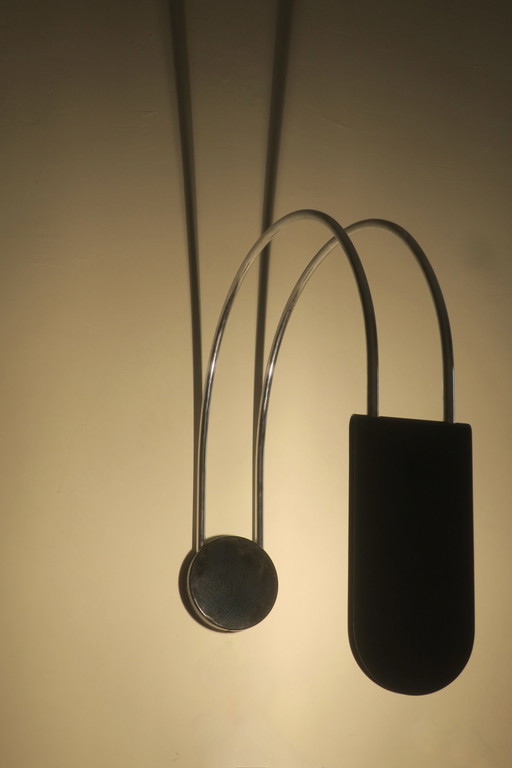Mid Century Bogen-Decken- oder Wandleuchte von Bruno Gecchelin, Italien 1970er