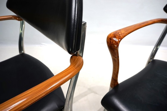 Image 1 of Set of four Coro dining chairs by Luigi Origlia, 1980