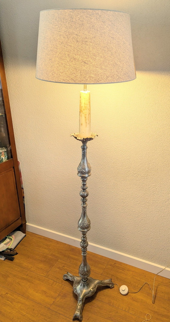 Image 1 of Hollywood Regency Style floor lamp