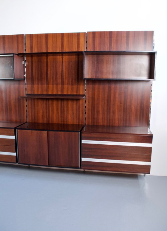 Image 1 of Modulaire plank van palissanderhout, ICO PARISI, jaren 1960, uitgever MIM ROMA