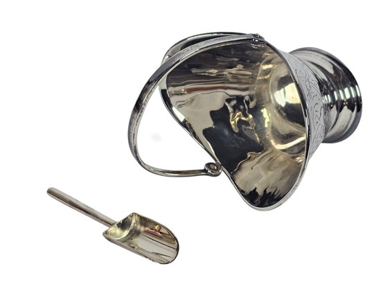 Image 1 of Zilverstad - coal scuttle with scoop - silver-plated - 80s