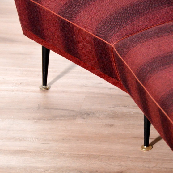 Image 1 of Raro e superbo divano curvo in teak vintage anni &#39;50 / Decor Series Deutschland 83