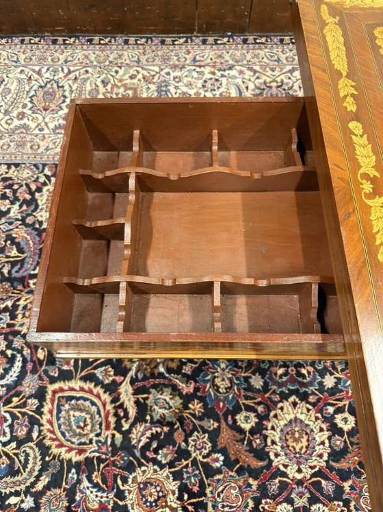 Tavolo da gioco olandese intarsiato del XIX secolo, Tavolini, Legno (foto 15 di 15)