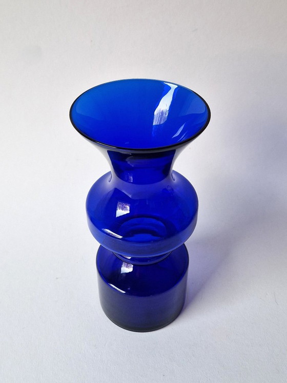Image 1 of Lindshammar, Suecia - Jarrón azul de Gunnar Ander - Años 70