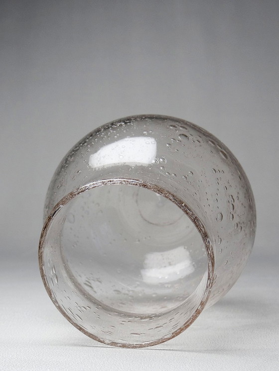 Image 1 of Vintage Bubbelglas Pot Verrerie De Biot