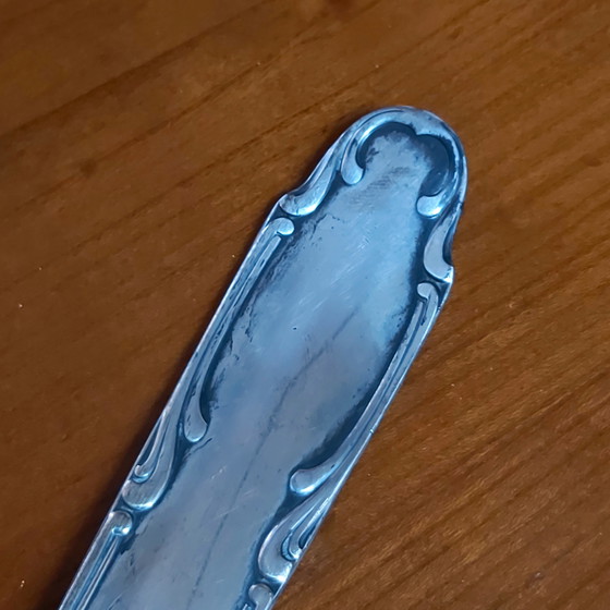 Image 1 of Cuchara sopera grande con sello Silber 100