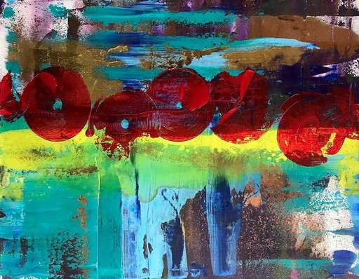Original Acrylic Painting Abstract Expressionism Dance of Life
