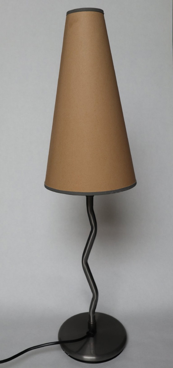 Image 1 of IKEA Antimon Tall Zigzag Squiggle Tafellamp Typ: B9303 10082