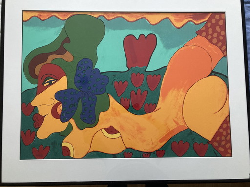 Lithograph Patty Harpenau: Greetings from Holland