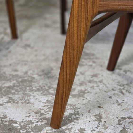 Image 1 of 4x Erik Buch vintage jaren 60 Deense stoel gerestaureerd teak