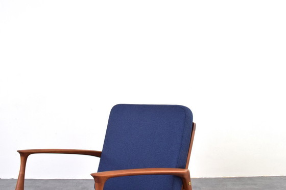 Image 1 of Dänischer Lounge-Sessel aus der Mitte des 20. Jahrhunderts, 1960er Jahre.