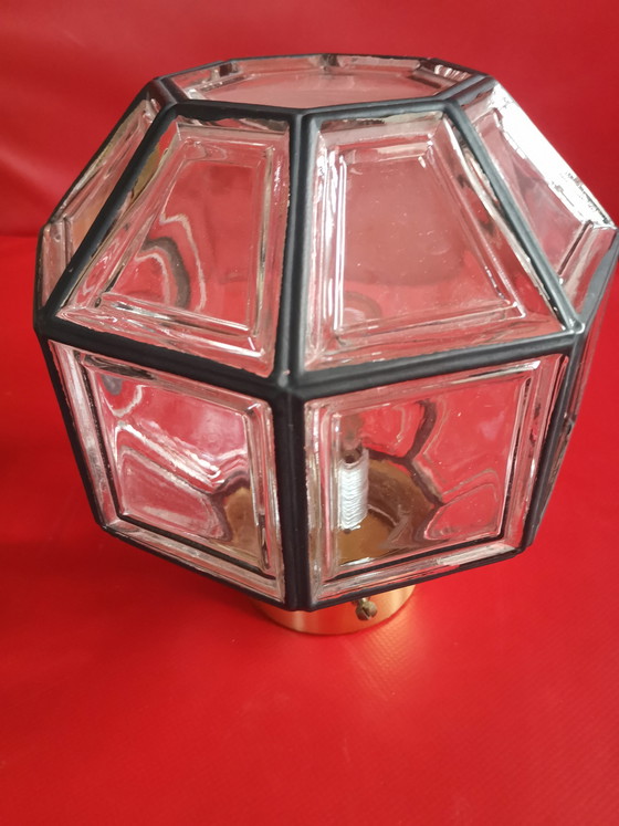 Image 1 of Lámpara de techo estilo Hollywood Regency de los años 70, Glashütte, Limburgo.