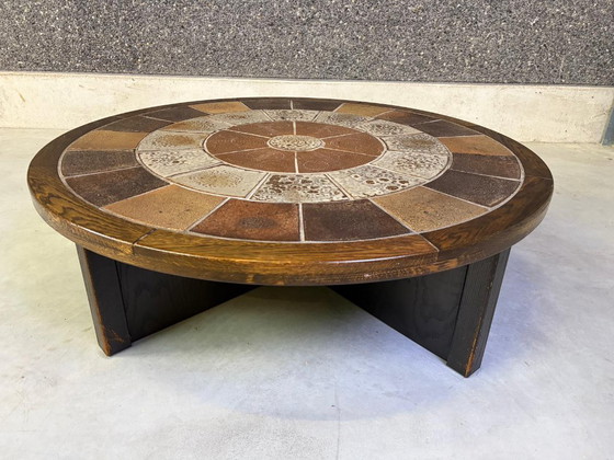 Deense salontafel van Tue Poulsen voor Haslev Mobelsnedkeri, jaren 60 – Haslev Møbelsnedkeri, Ceramic, Wood (photo 4 of 9)