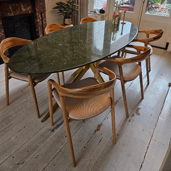 Image 1 of 6x Designer-Esszimmerstuhl, helle Eiche