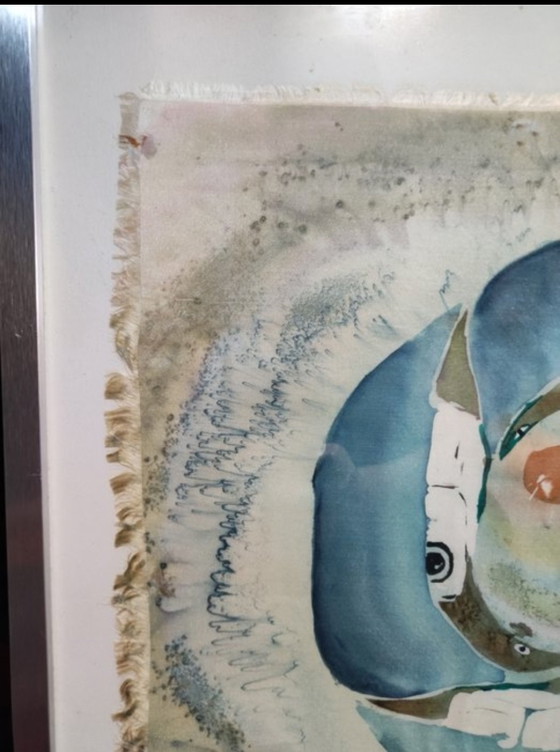 Peinture Sur Soie – Leila M., Décorations murales, Metal, Silk (photo 4 of 14)