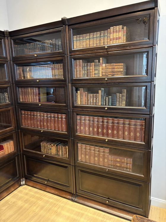 Corner Bookcase Model Globe Wernicke – Glass, Wood (photo 10 of 15)