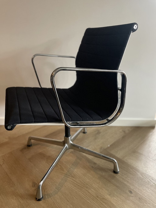 Eames EA107 Vitra "Hopsak/Velvet" Chair - 1980s Vintage