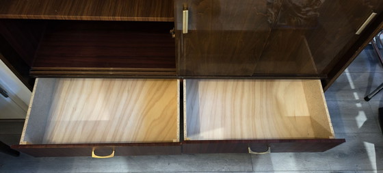 Credenza retrò / Mobile con dettagli in ottone (Anni '60/'70) – Credenze, Legno (photo 4 of 7)