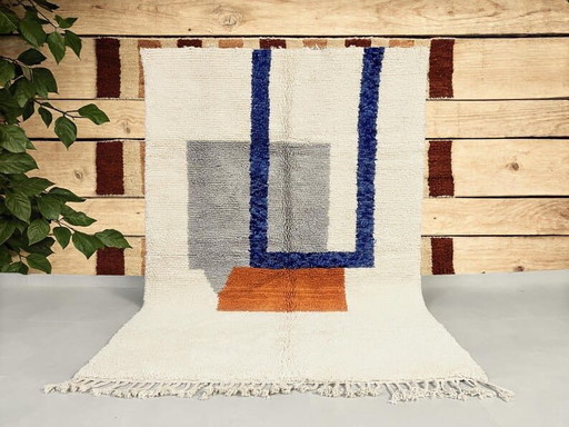 Op maat gemaakt, handgemaakt tapijt van pure Marokkaanse Atlaswol, formaat 2/3 m – Alias, vloerkleden en tapijten, Wool