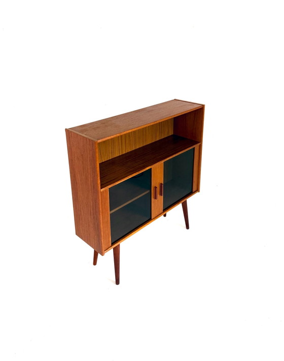 Librerie vintage danesi in teak anni '70, Legno, Vetro, Marrone (foto 10 di 10)