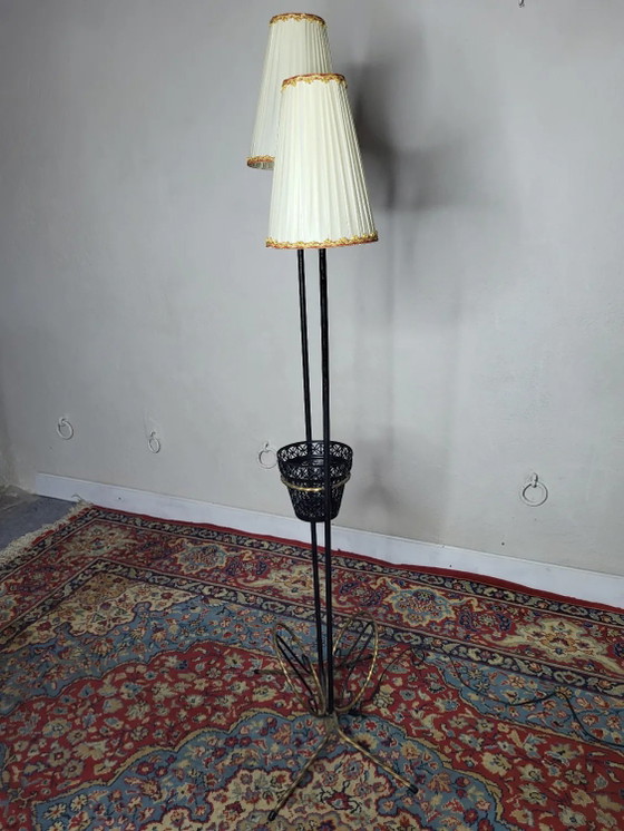 Vintage vloerlamp tijdschriftendeur in smeedijzer – Vloerlampen, Plastic, Iron (photo 7 of 9)