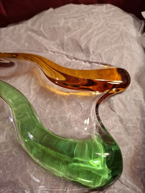 Cuenco artístico Mid-Century "Rhapsody" grande de vidrio de František Zemek para Mstišov (42 cm) – Glass (photo 9 of 12)