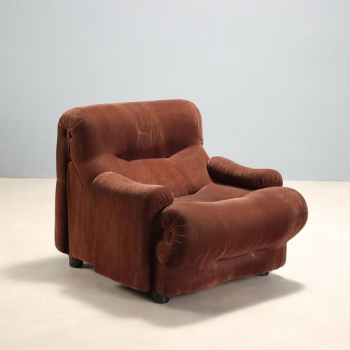 „Rezia“-Sessel von Emilio Guarnacci für 1P – verstelbare relaxstoel, Textile