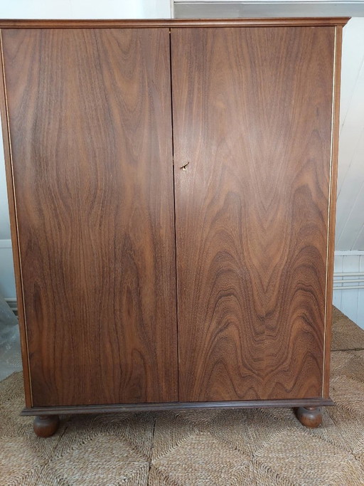 Vintage Teakholzschrank mit Einlegeböden und Schubladen