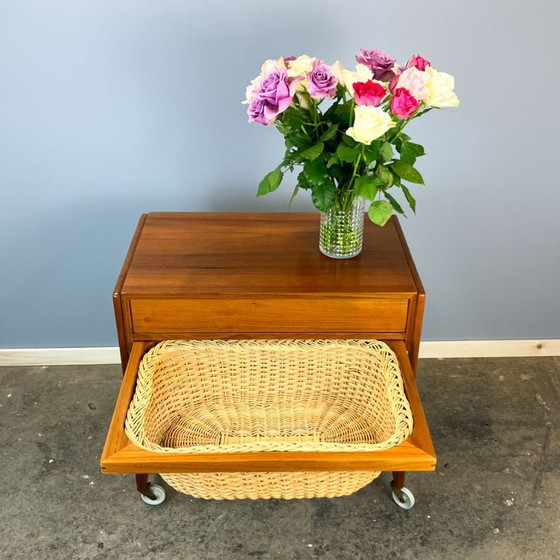 Image 1 of Scatola da cucito rotante di BR Gelsted Denmark, teak, anni '60