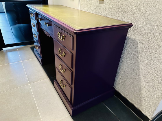 Image 1 of Vintage English desk Baroque style