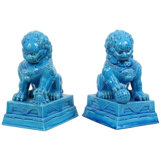 Image 1 of Groot Koppel Tempelleeuwen Foo Dogs