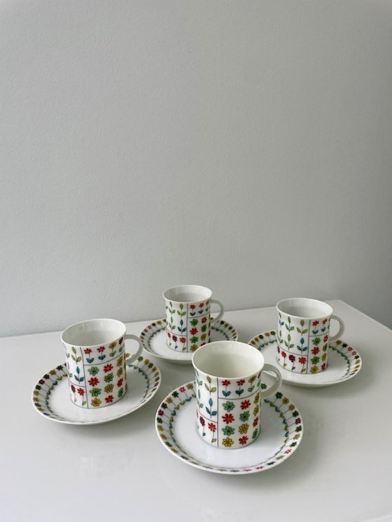 Image 1 of Rosenthal Pucci Piemonte tazze e piattini – set da 4
