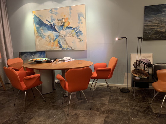 Image 1 of 4 x Leolux dining chairs